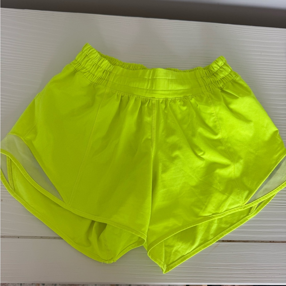 Lululemon Athletica Bright Yellow Athletic Shorts